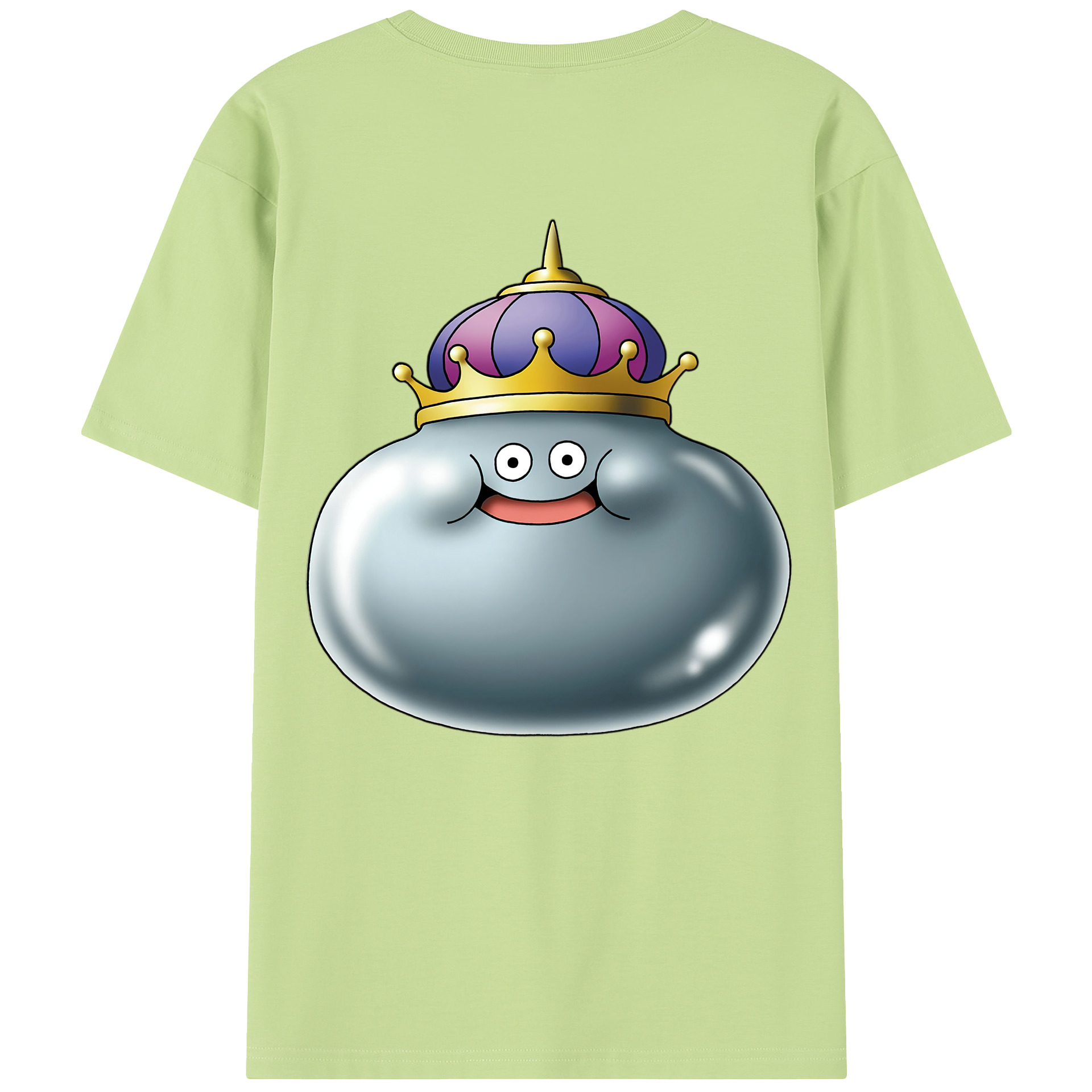 （画像用） ドラゴンクエスト Doragon Kuesuto Dragon Quest 綿100％半袖Tシャツ（背面プリント）